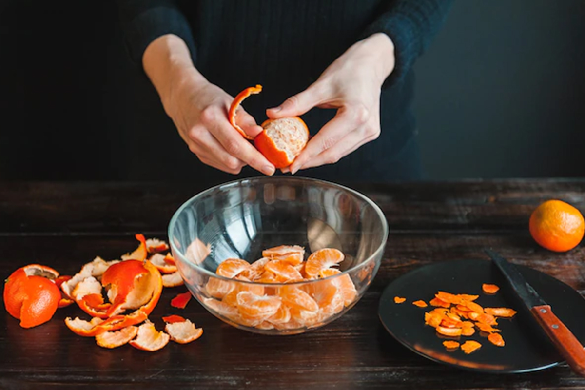 ● Peeling vegetables and fruits without washing them first