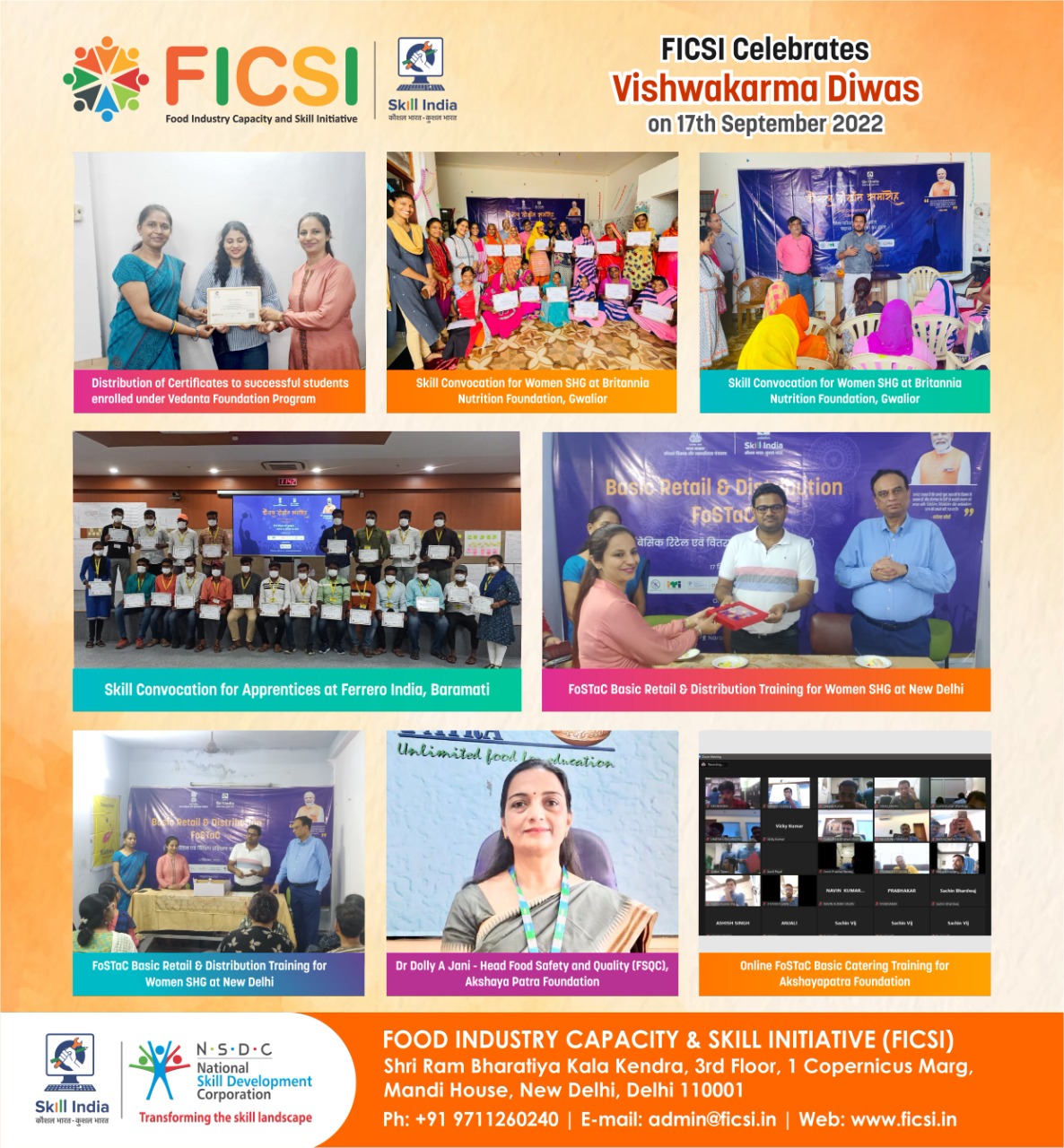 FICSI Celebrates Vishwakarma Diwas Event